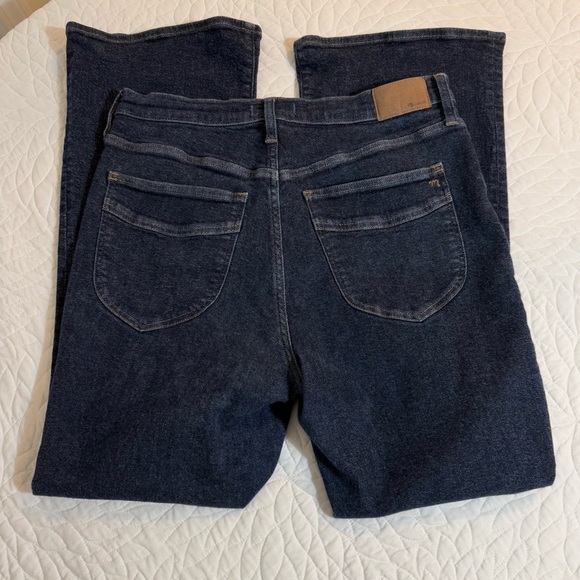 Madewell Women's Straight Leg Jeans - Dark Blue - Picture 11 of 14